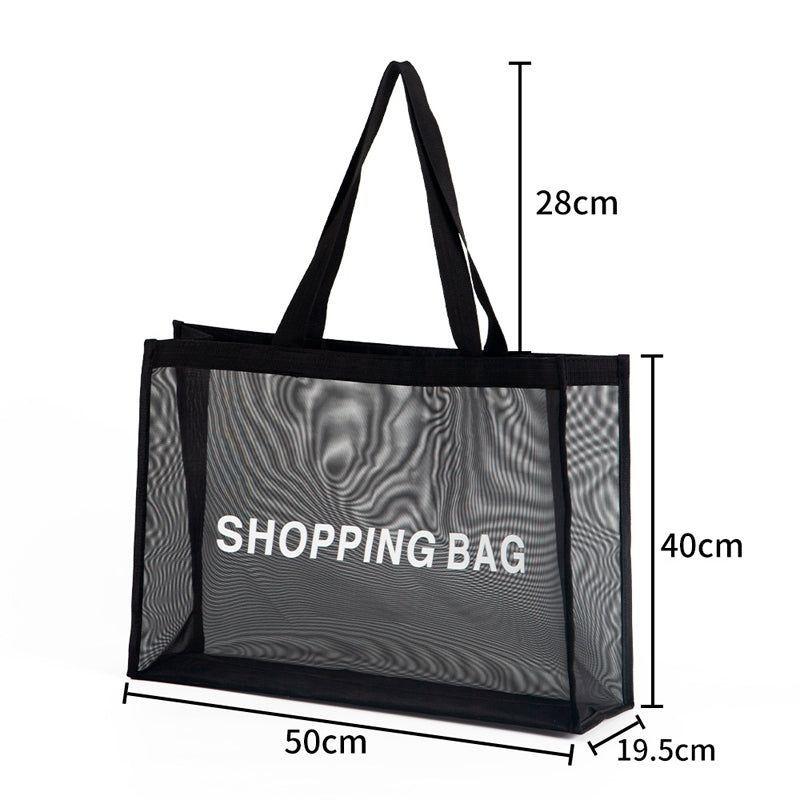Bolsa De Compras Grande Con Asa Bolso Para Playa Reutilizable-5