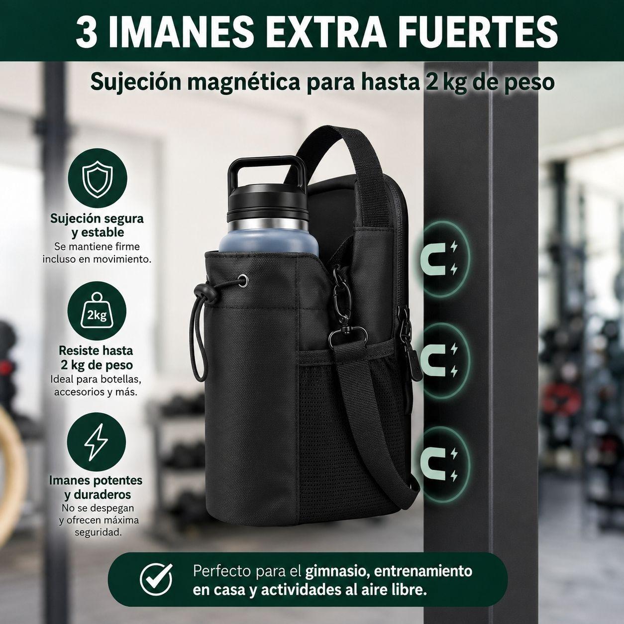 Bolso Magn tico Para Gimnasio Soporte Para Botella De Agua-6