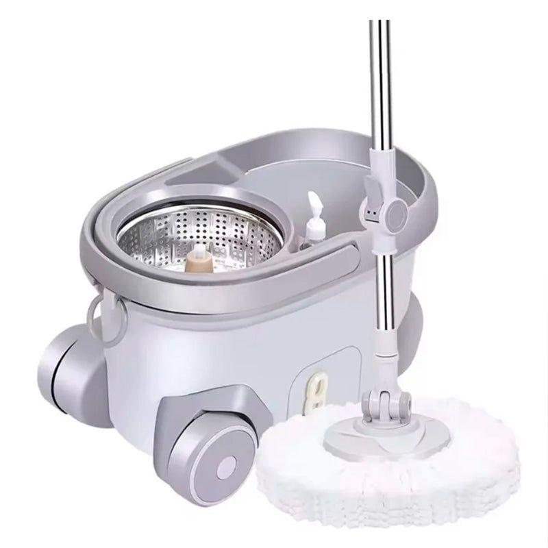 Cubo De Trapeador Universal Balde Acero Centrifugo Con Mopa-0