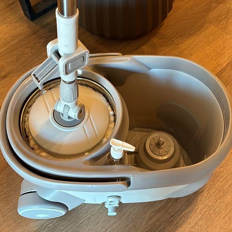Cubo De Trapeador Universal Balde Acero Centrifugo Con Mopa-8