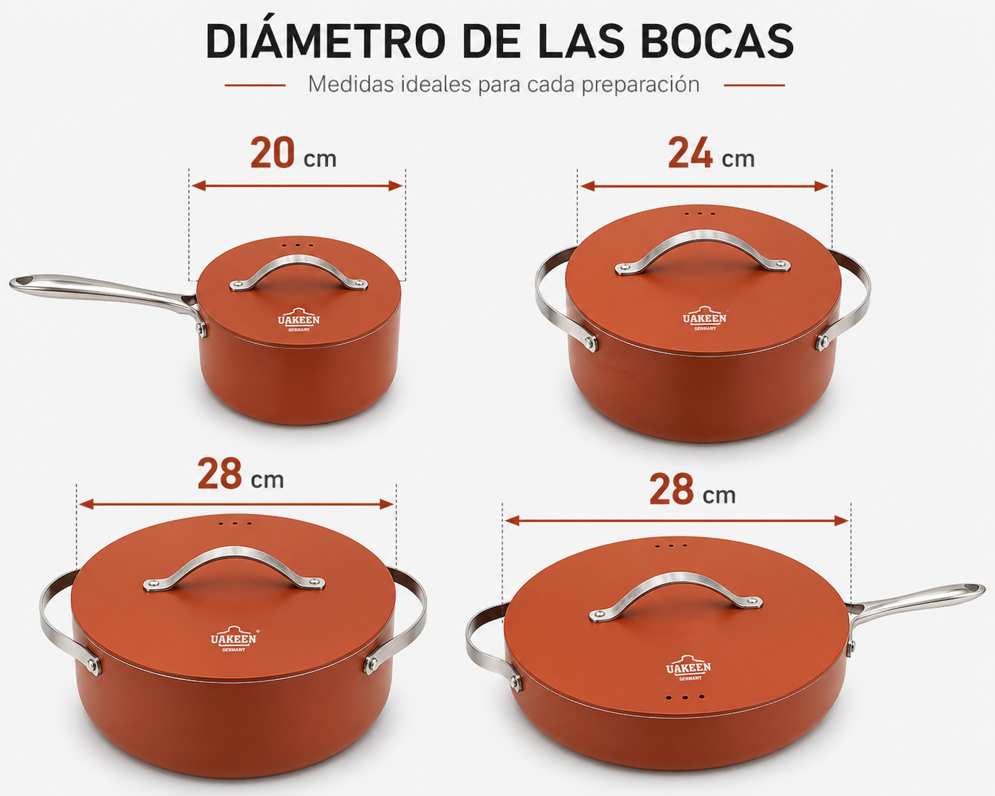 Juego De Ollas Anti Adherente Bateria De Cocina 8 Piezas-1