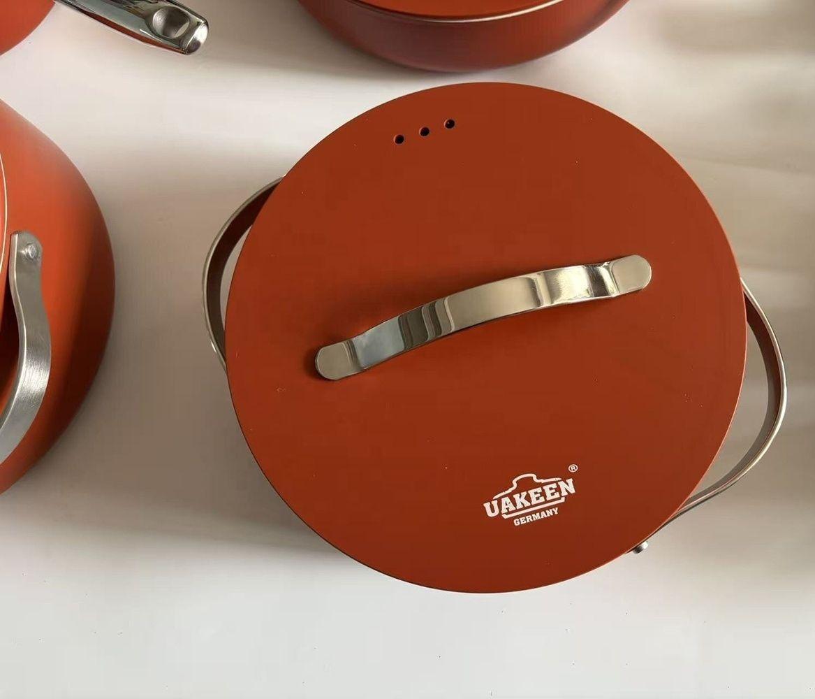 Juego De Ollas Anti Adherente Bateria De Cocina 8 Piezas-3