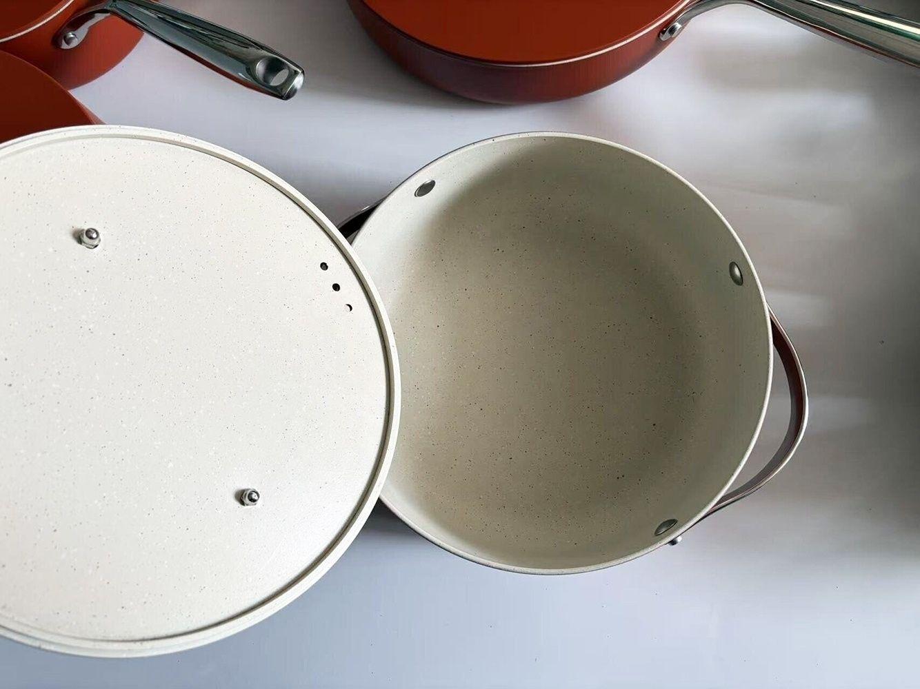 Juego De Ollas Anti Adherente Bateria De Cocina 8 Piezas-4