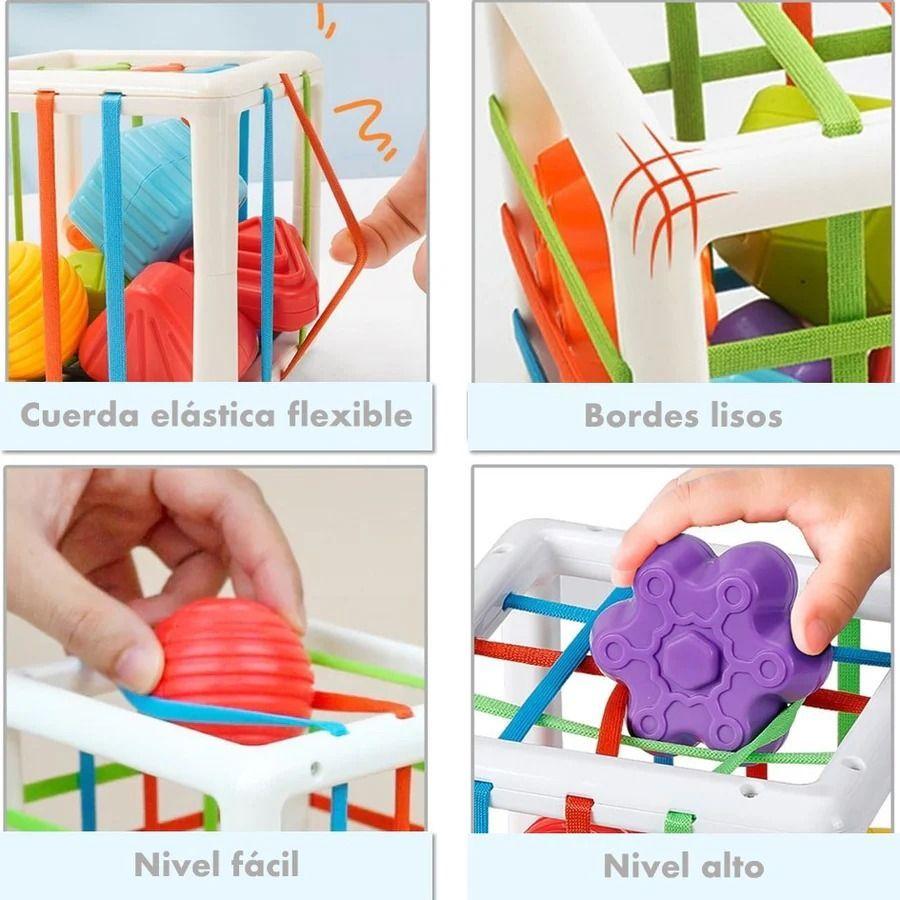 Juego Didáctico Bebe Estimulación Temprana Cubo Sensorial -5