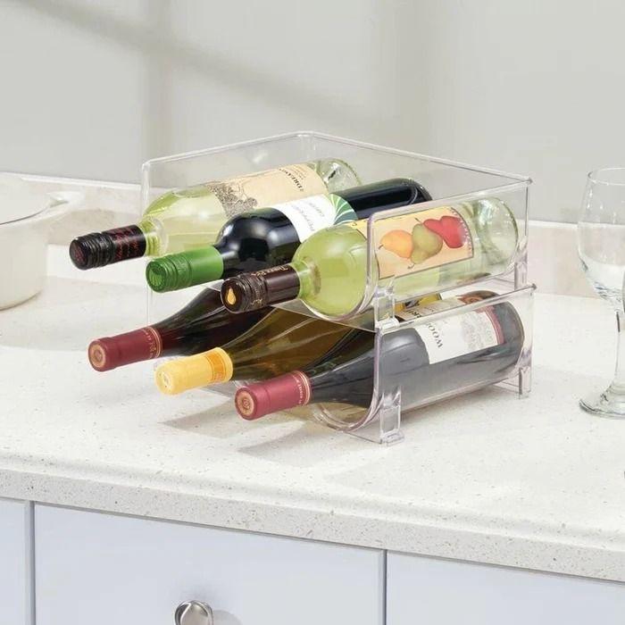 Organizador Botellas De Vino Apilable Para Refrigerador Pack De 3 Unidades-2