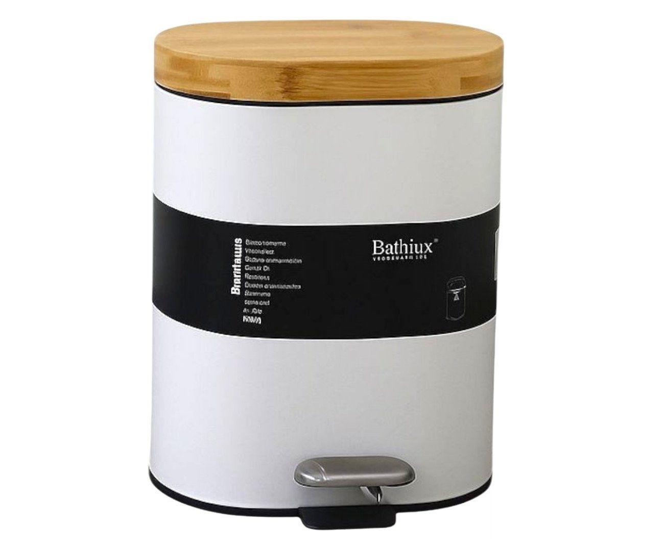 Cubo De Basura De Acero Inoxidable 6litros Basurero Hogar-3