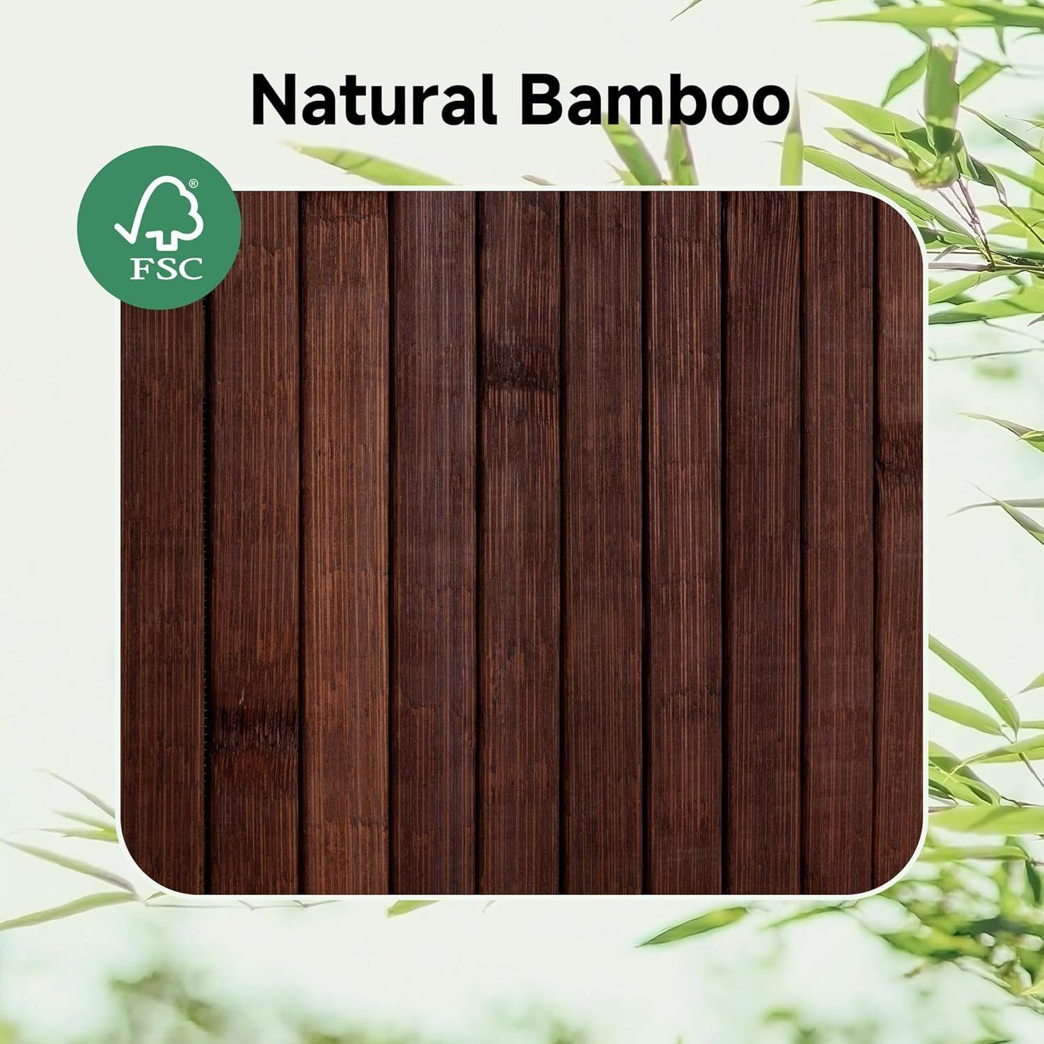 Canasto De Bambú Cesto De Ropa Sucia Pleglable Con Tapa WakesHome-7