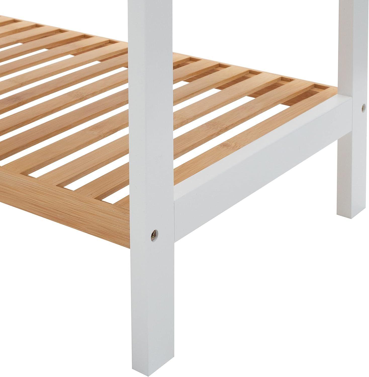 Estante Organizador De Bambu Mueble De Lujo Para Cocina Baño 4 Niveles | Alto 55cm-4
