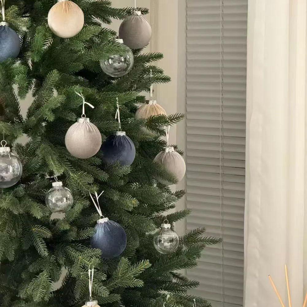 15 Esferas Navideña 8cm Bambalinas Terciopelo Adornos Arbol-6