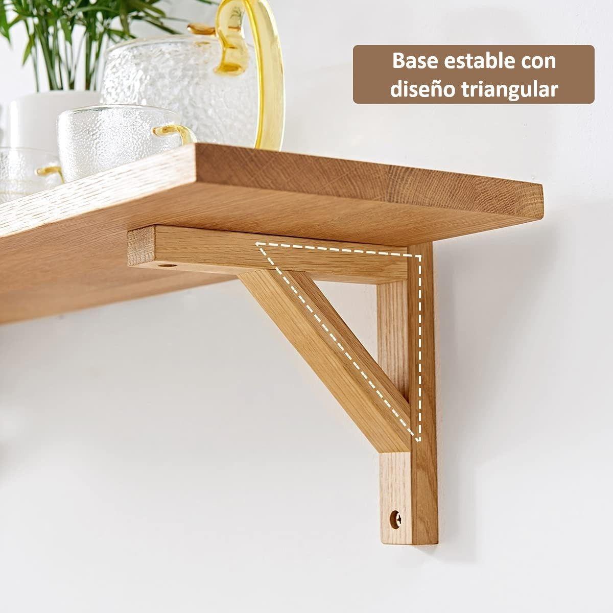 Estante Organizador Baño Repisas Flotantes Pared Marrón Grande-2