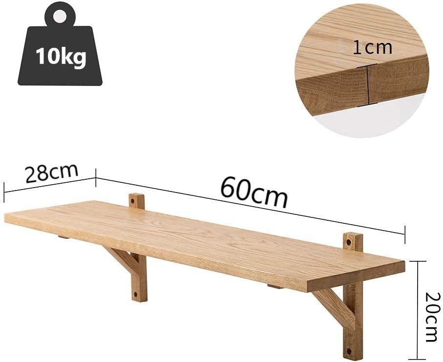 Estante Organizador Baño Repisas Flotantes Pared Marrón Grande-6