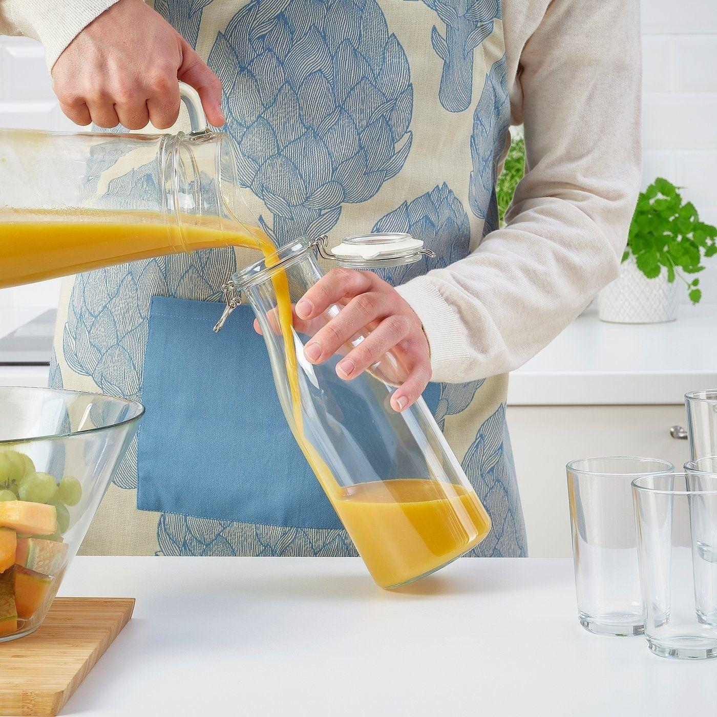 Botella De Vidrio Para Jugo Leche Tapa Hermetica De Bisagra-2