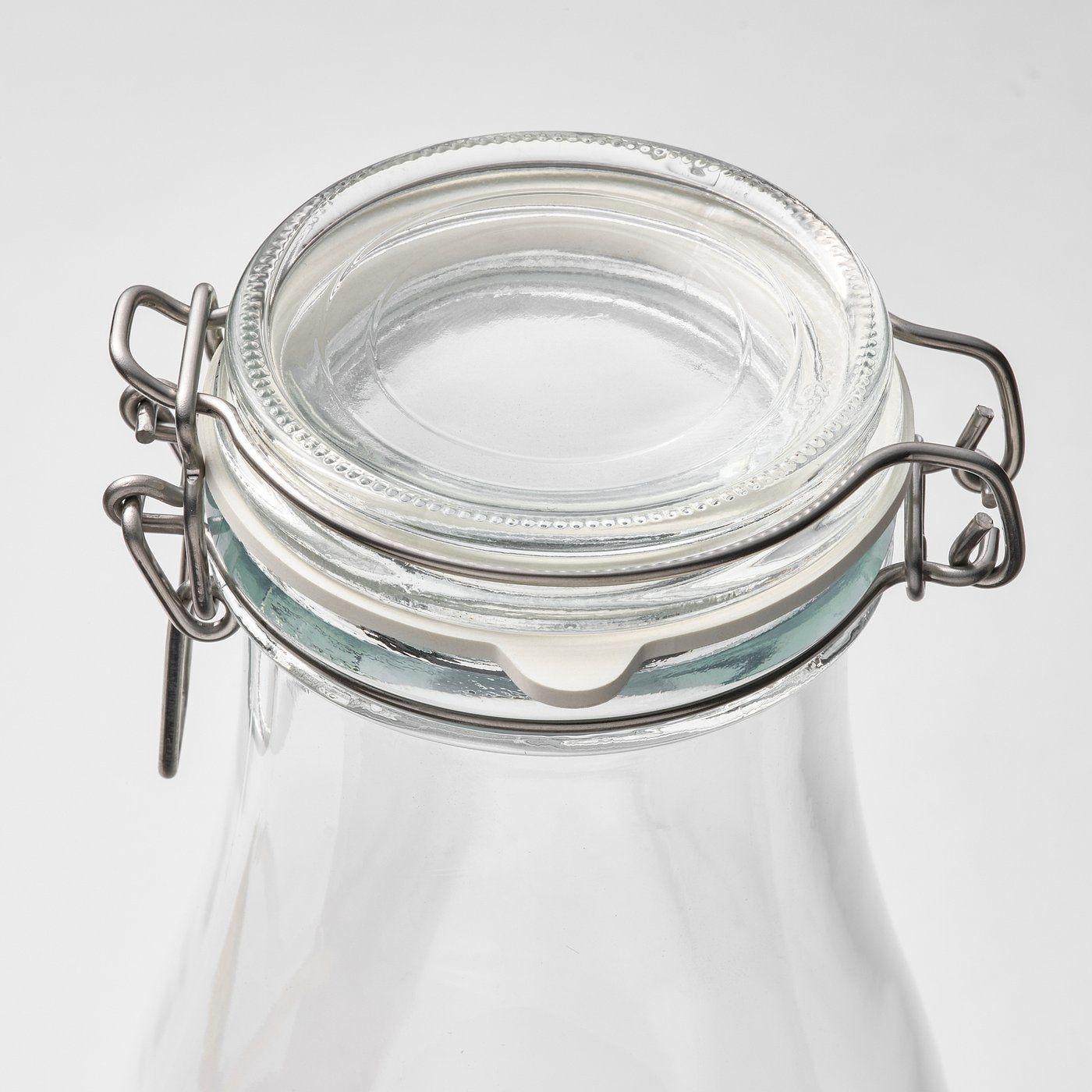 Botella De Vidrio Para Jugo Leche Tapa Hermetica De Bisagra-5