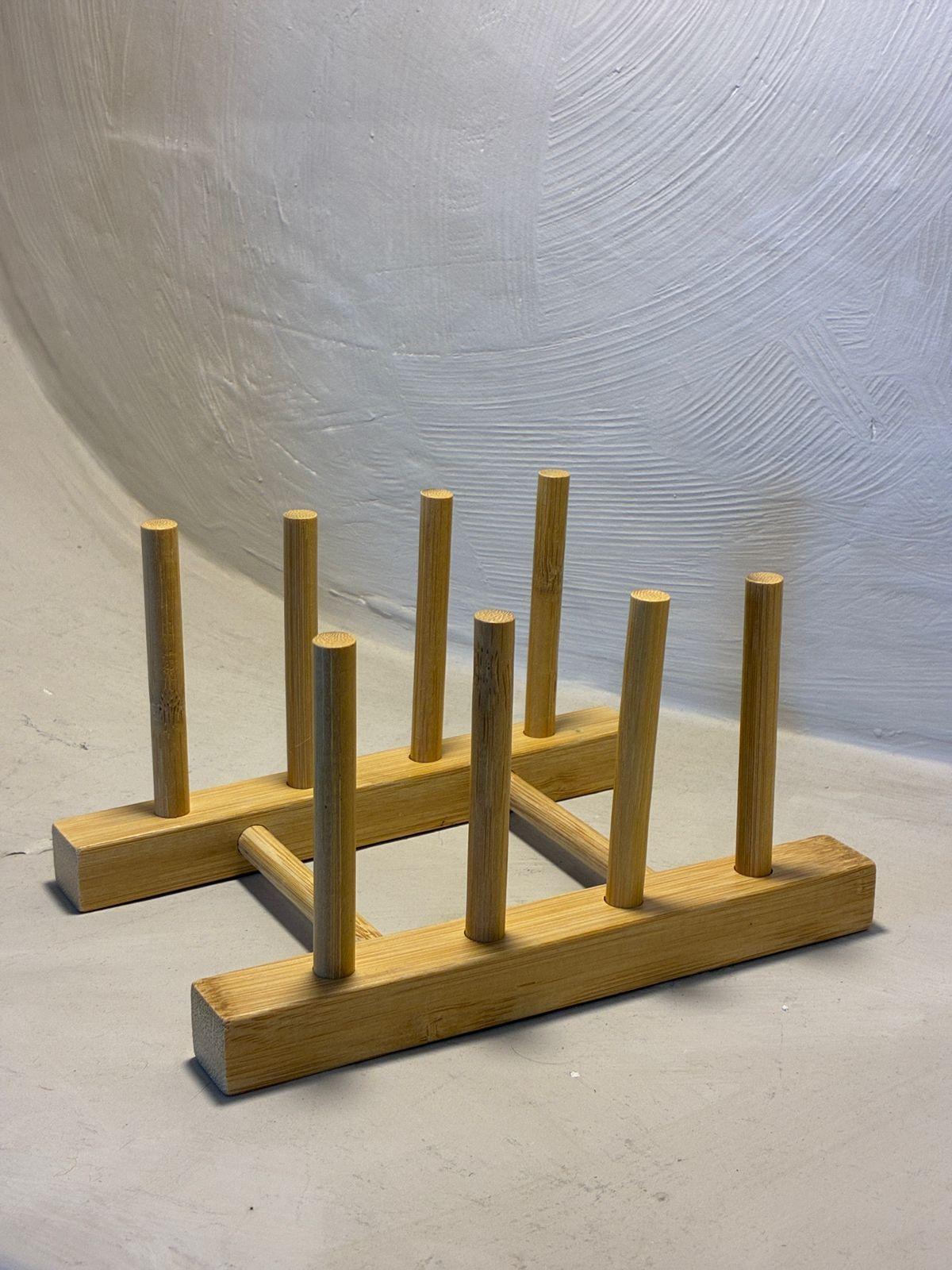 Soporte Para Platos Y Tapas De Madera Organizador De Cocina-8