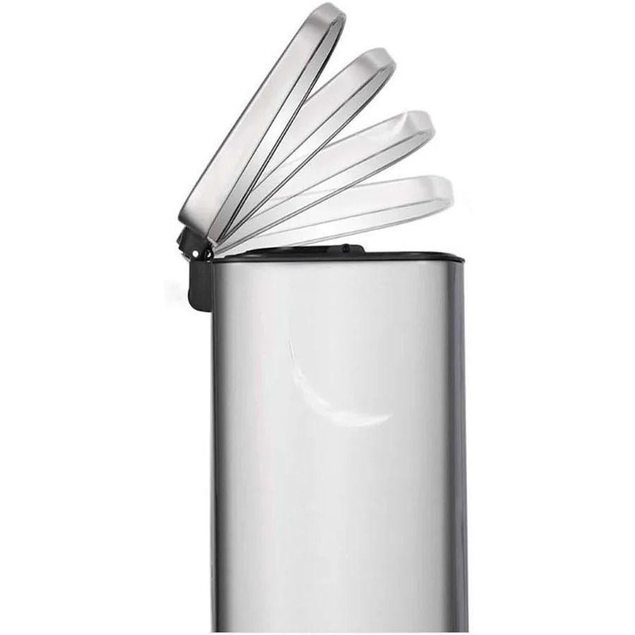 Basurero Cubo De Basura De Acero Inoxidable 30 Litros Hogar Oficina-2