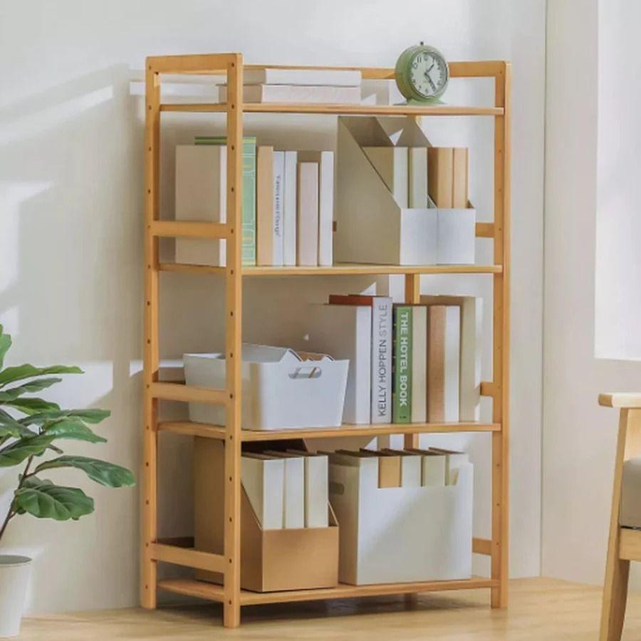 Estante Organizador Ajustable 4 Niveles De Bambú Cocina Baño-2