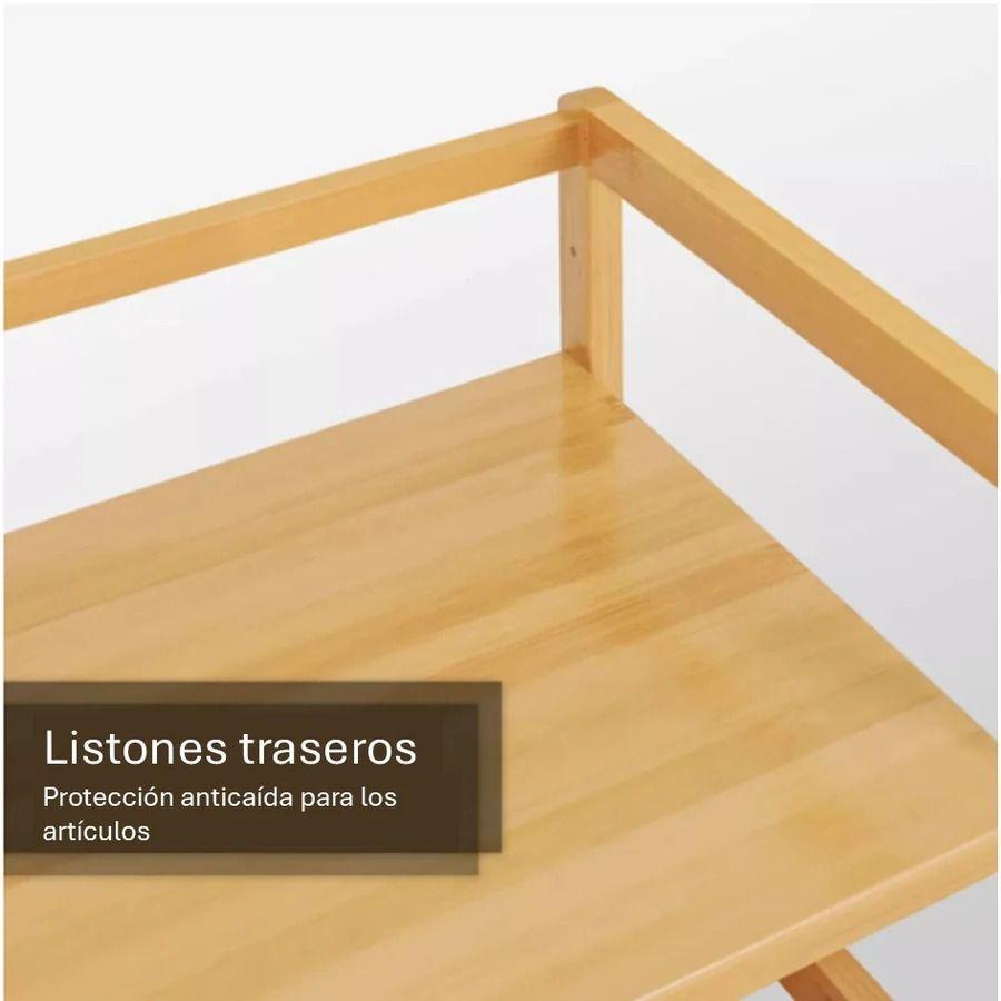 Estante Organizador Ajustable 4 Niveles De Bambú Cocina Baño-4