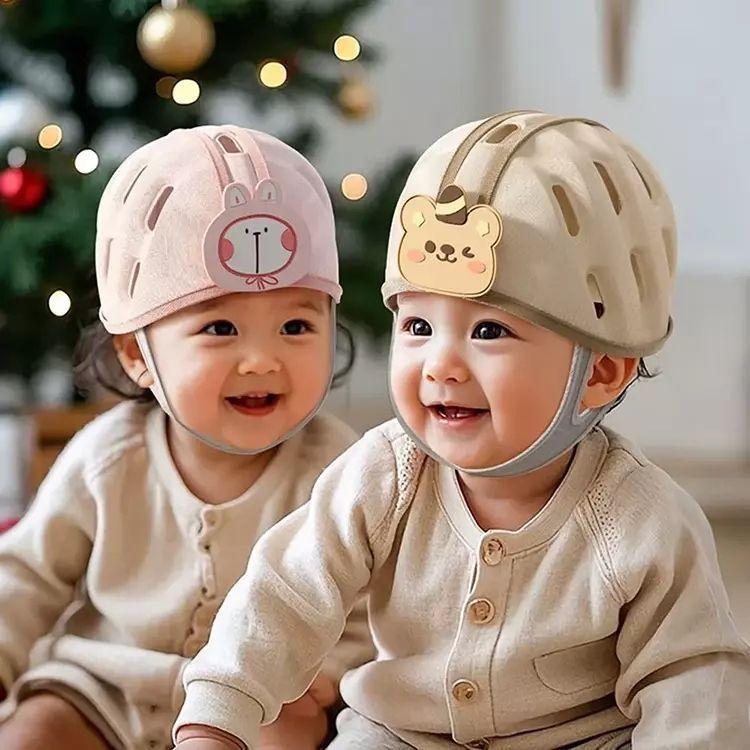 Cascos Antica das Para Bebes Gorro Antigolpes Ajustable-4