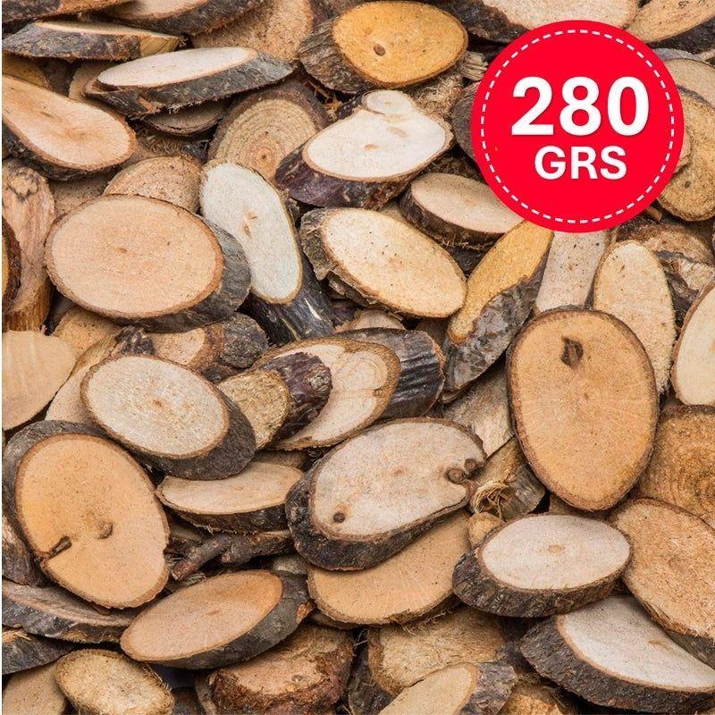 Trozos Madera 13 Piezas 3 9cm Rodelas De Tronco Para Pintar-4