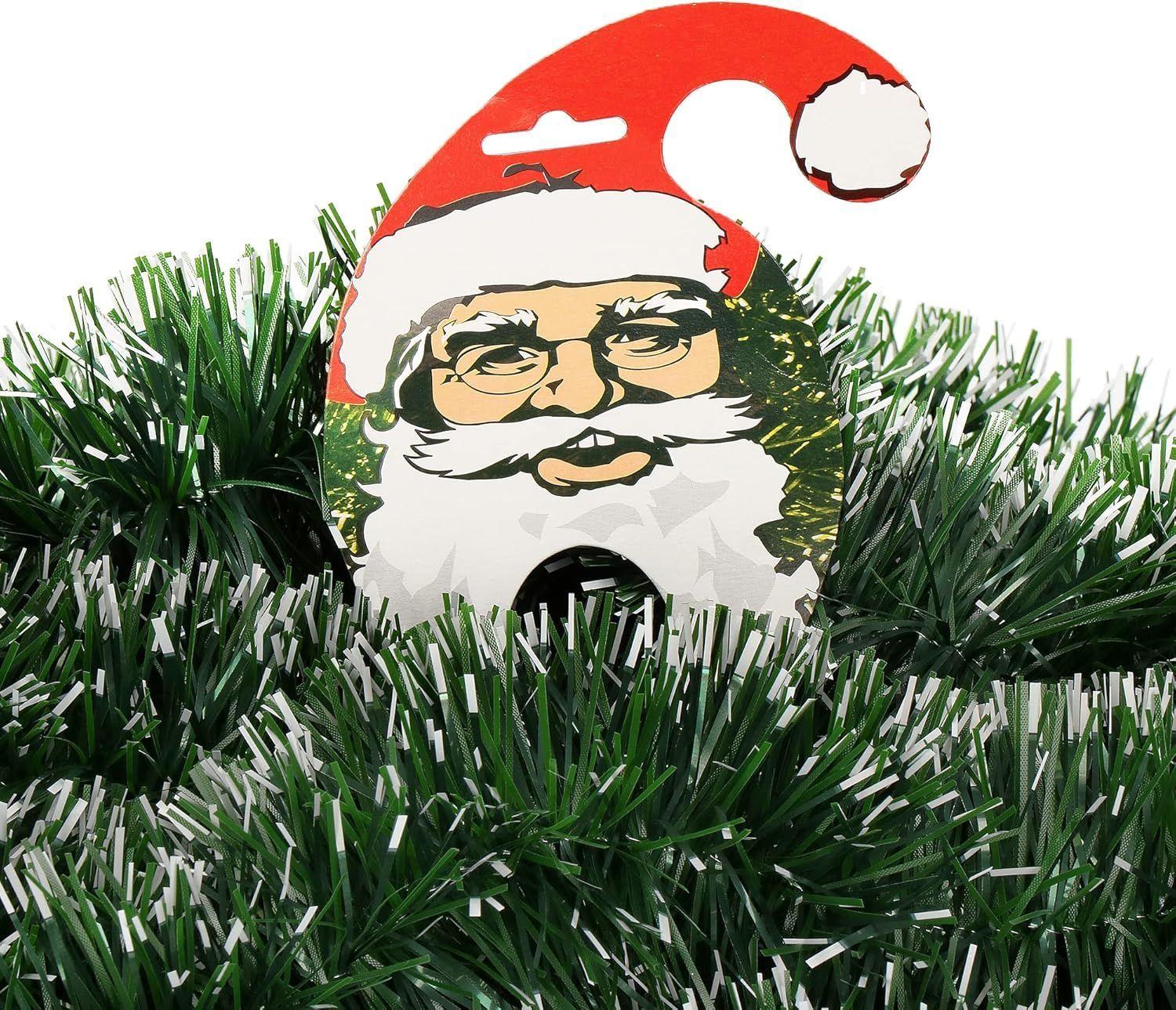 Pack 5 Decoracion De Guirnalda Navideña Navidad 2mt Verde-2