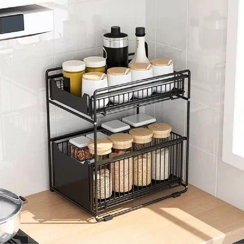 Organizador De Cocina 2 Niveles Extensible Para Despensa -2