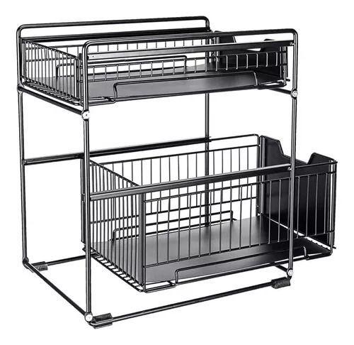 Organizador De Cocina 2 Niveles Extensible Para Despensa -5
