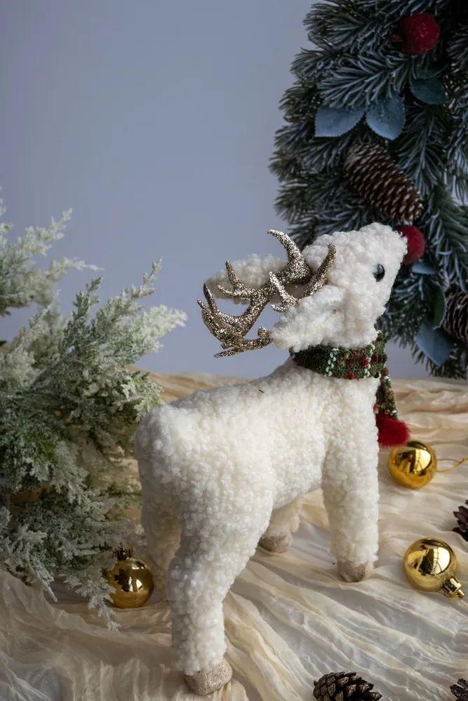 Adorno Para Arbol De Navidad Reno Pascuero Peluche Navideño 48cm-3
