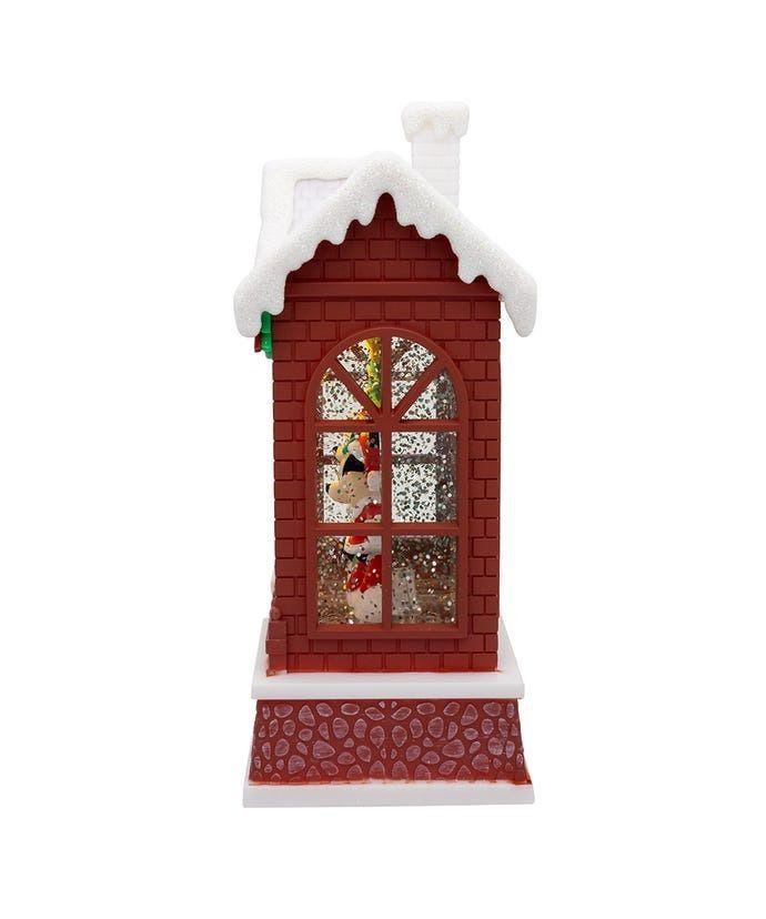 Luces De Navidad Casita Adorno De Pascua para Arbol Navideño Rojo-1