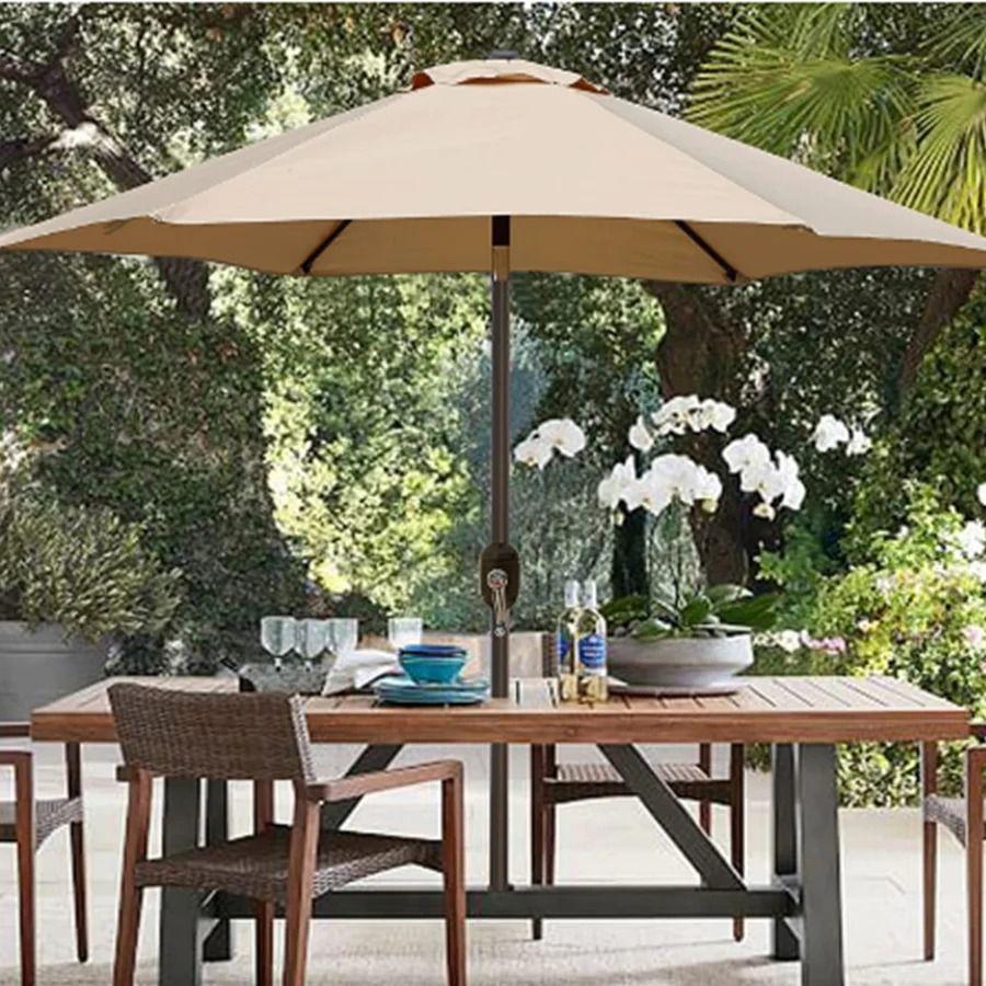 Quitasol 2.7m Plegable Altura Ajustable Playa Anti Rayos Uv-2