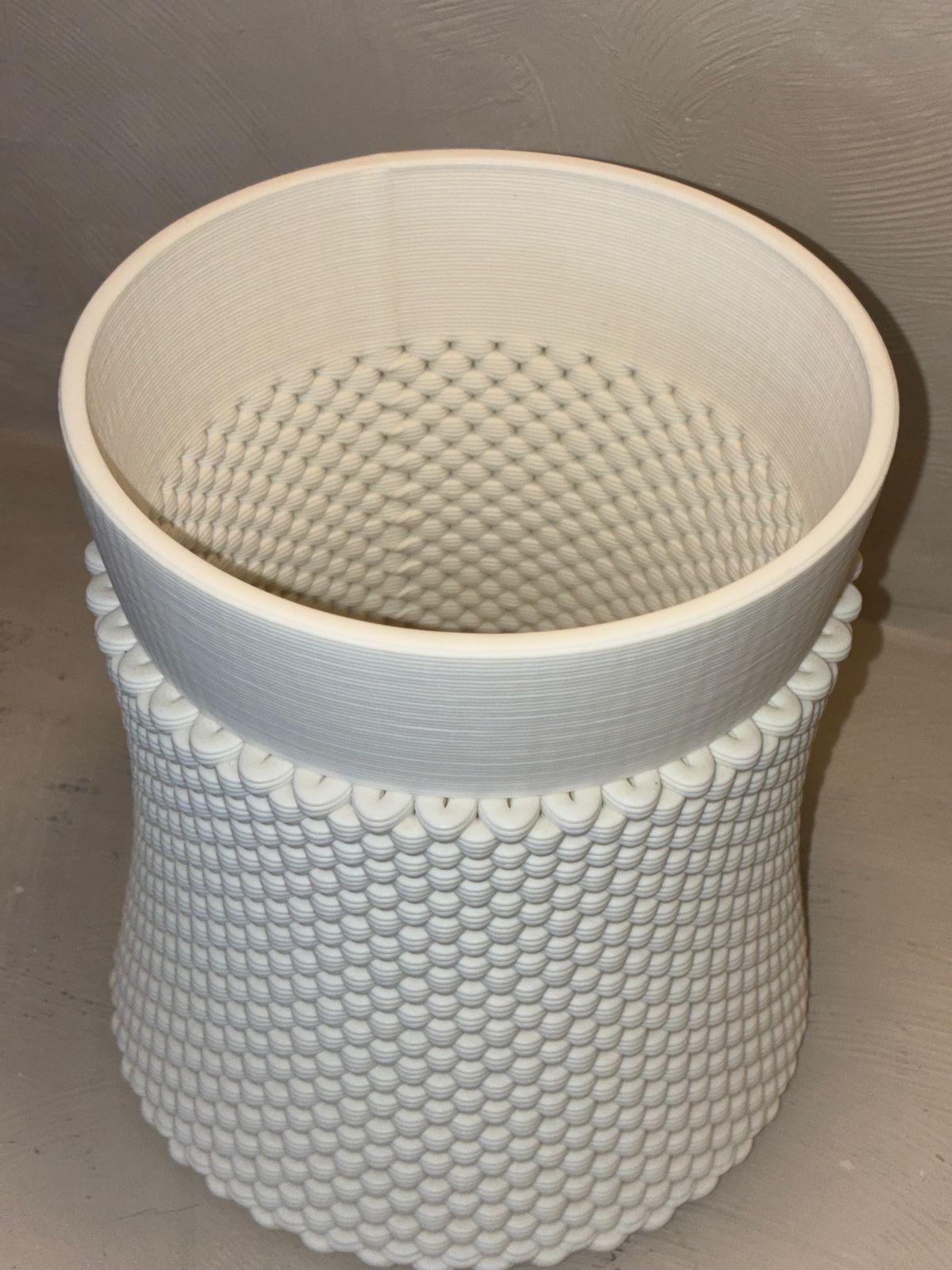 Jarron De Ceramica Para Decoracion Florero Texturizado blanco-6