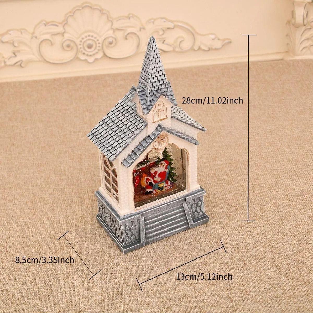 Adorno Navideño Lampara Con Musica De Farola Arbol Navidad-6