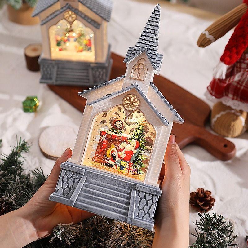 Adorno Navideño Lampara Con Musica De Farola Arbol Navidad-3