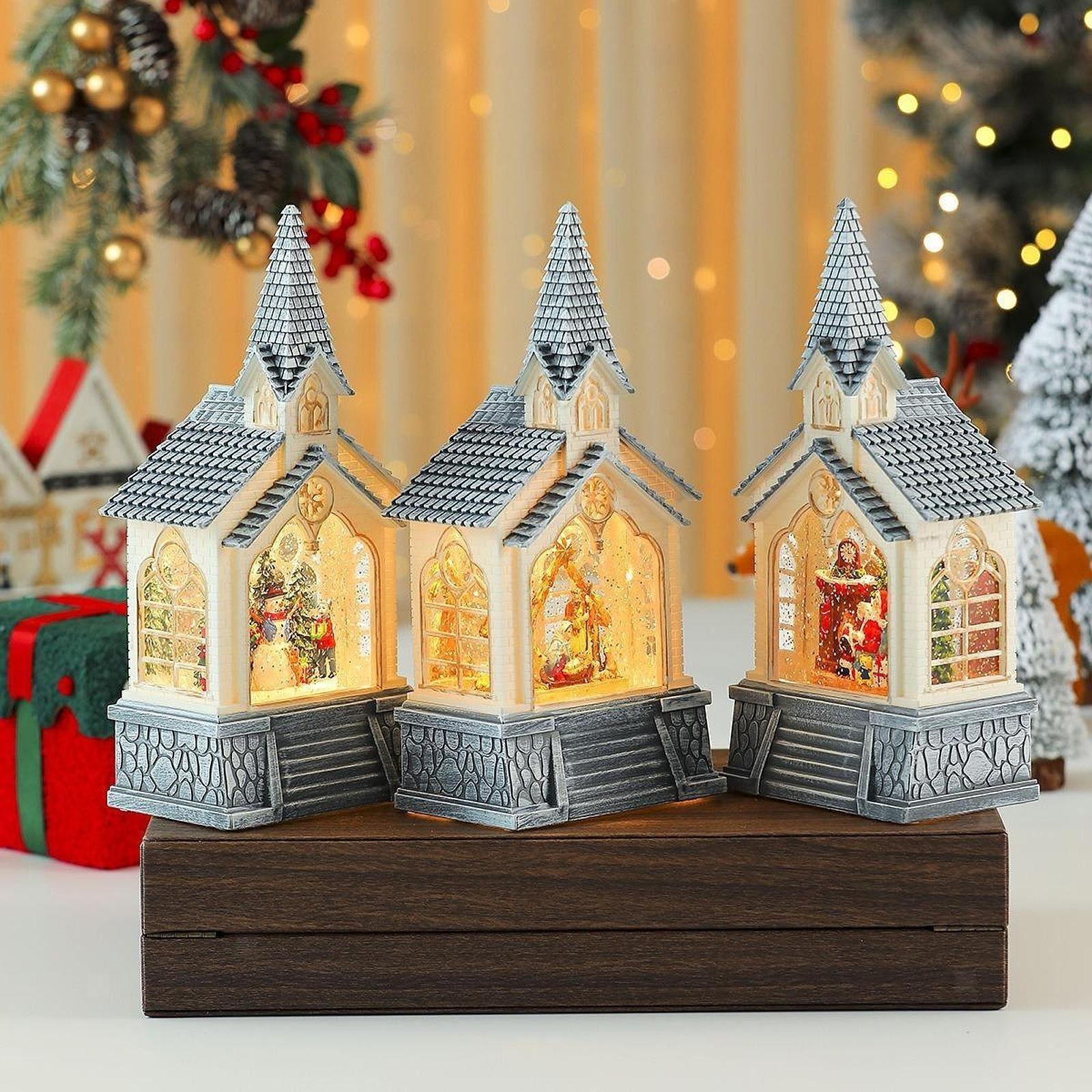 Adorno Navideño Lampara Con Musica De Farola Arbol Navidad-4