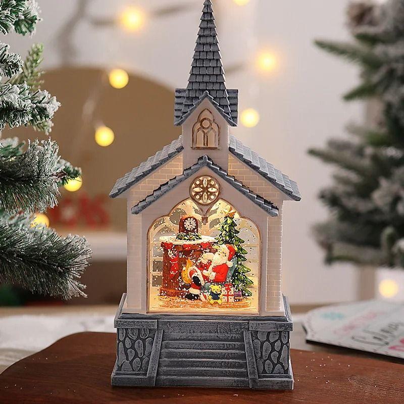 Adorno Navideño Lampara Con Musica De Farola Arbol Navidad-5
