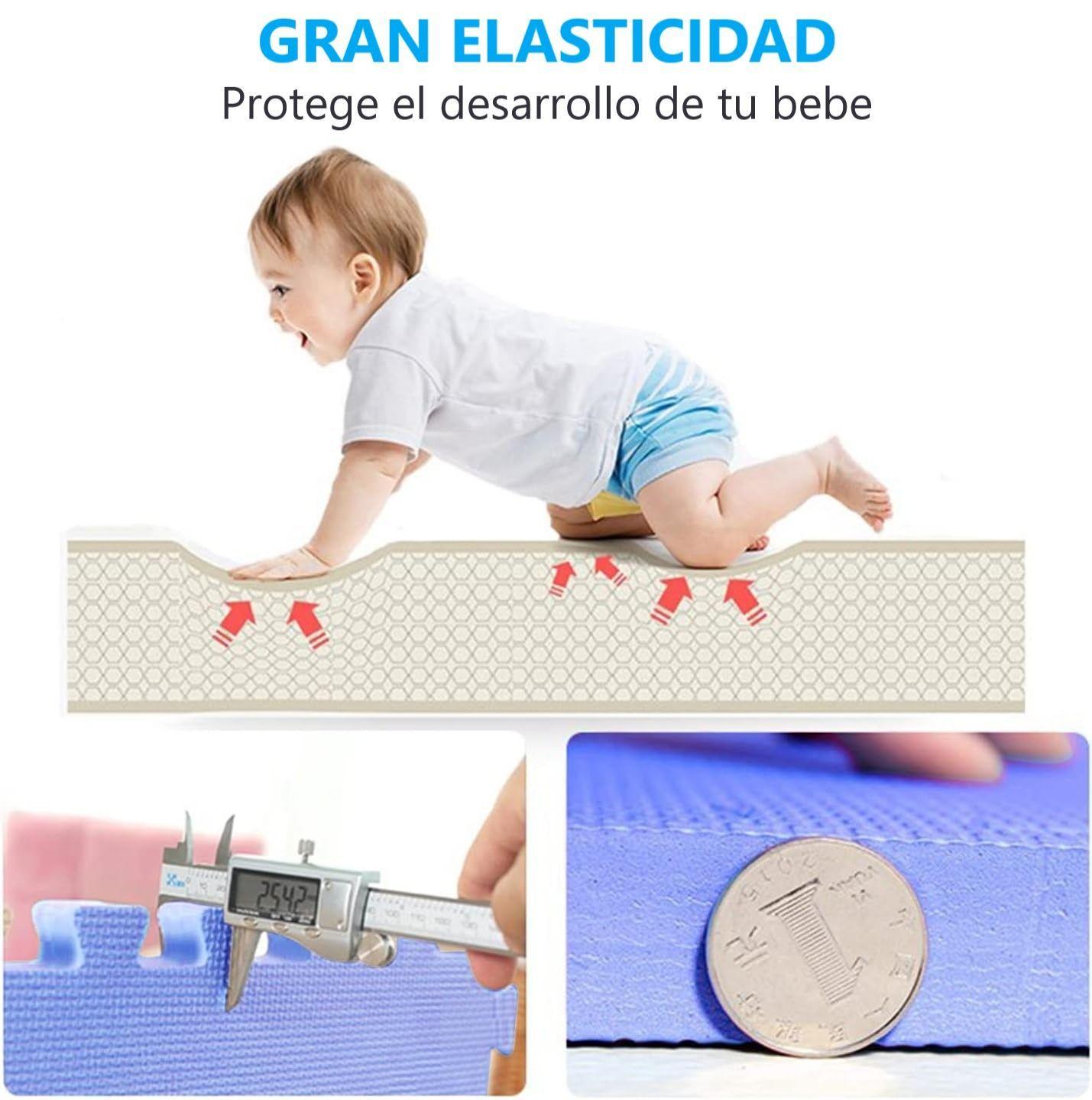 Pack De 9 Alfombras Piso Puzzle Goma Eva Antigolpes 60x60cm-3