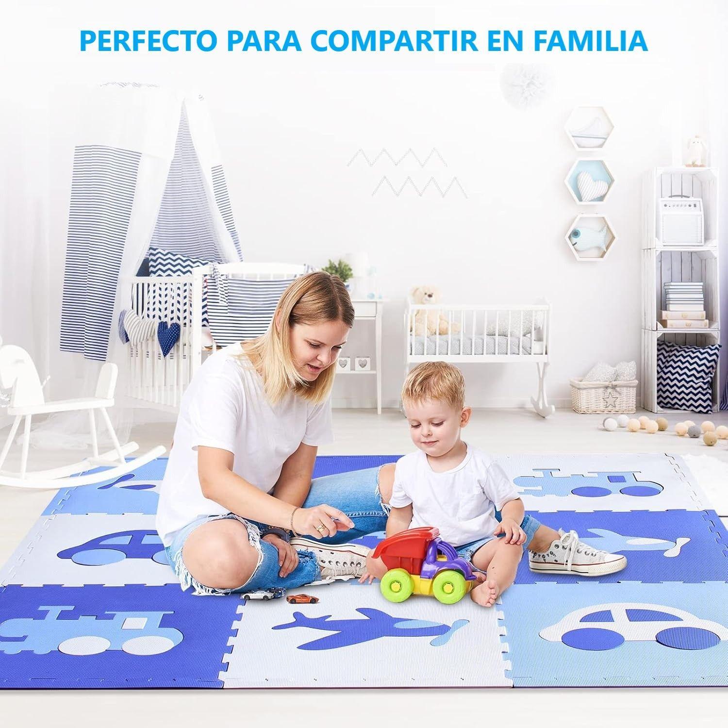 Pack De 9 Alfombras Piso Puzzle Goma Eva Antigolpes 60x60cm-6