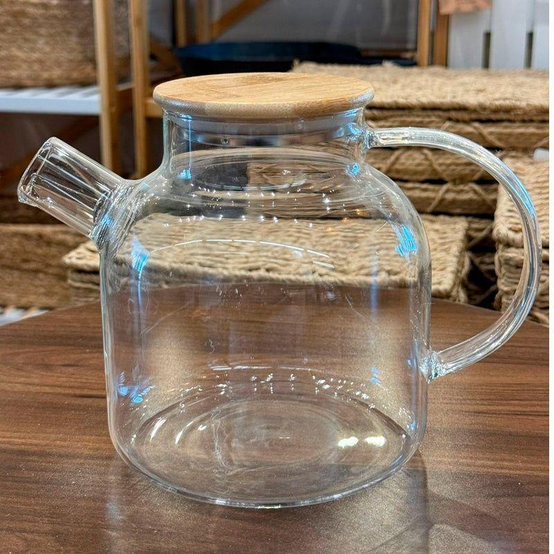 Tetera Vidrio Borosilicato 1 5l Con Infusor Tapa Bamb-7