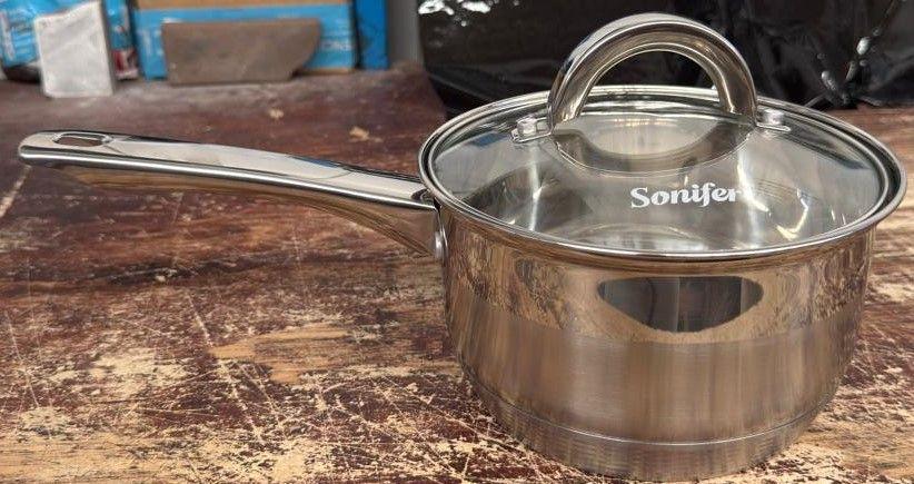 Olla Cacerola Acero Inoxidable 2,1 Litros 16cm Wakeshome-4