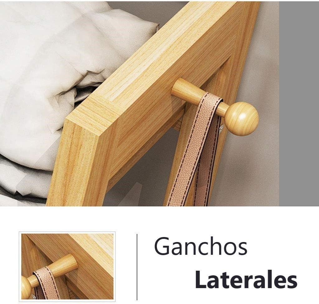 Perchero Organizador De Madera Colgador Ropa Grande De Bambú WakesHome-5
