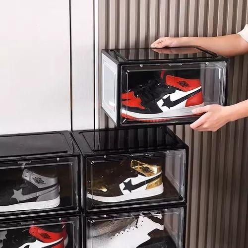 Caja Para Zapato Transparente Organizador Zapatos Apilable 1 Und-4