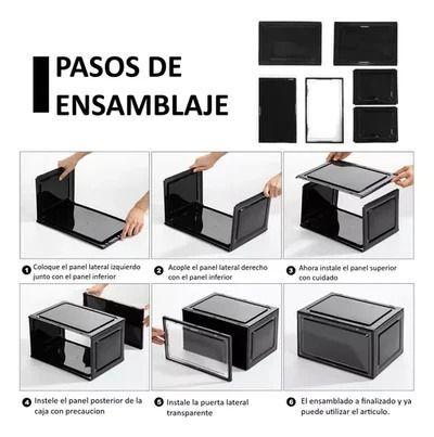 Caja Para Zapato Transparente Organizador Zapatos Apilable 1 Und-6
