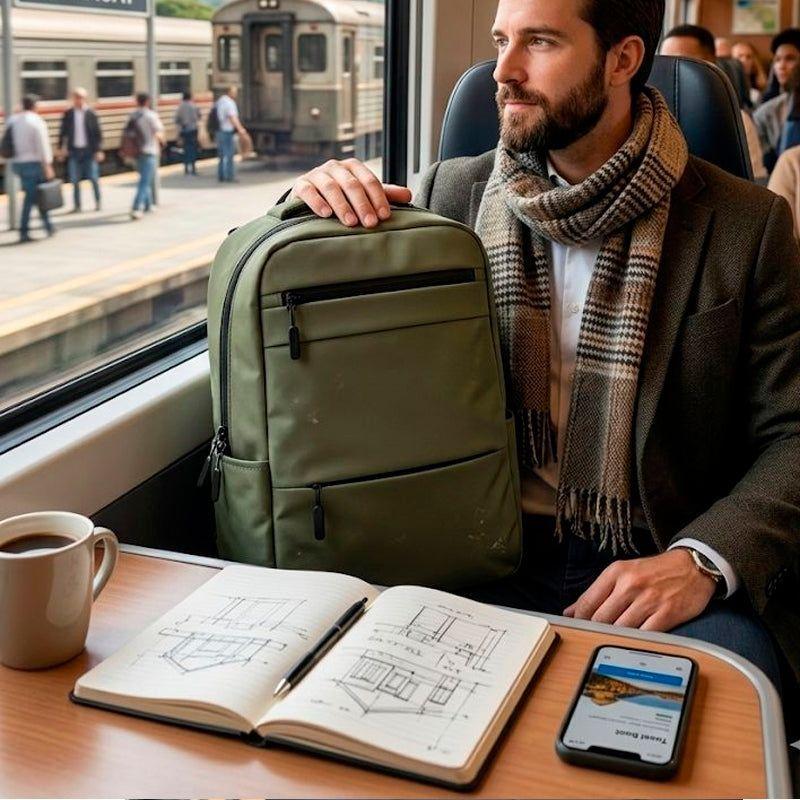 Mochila De Espalda Para Laptop Bolso Unisex Impermeable Usb-1