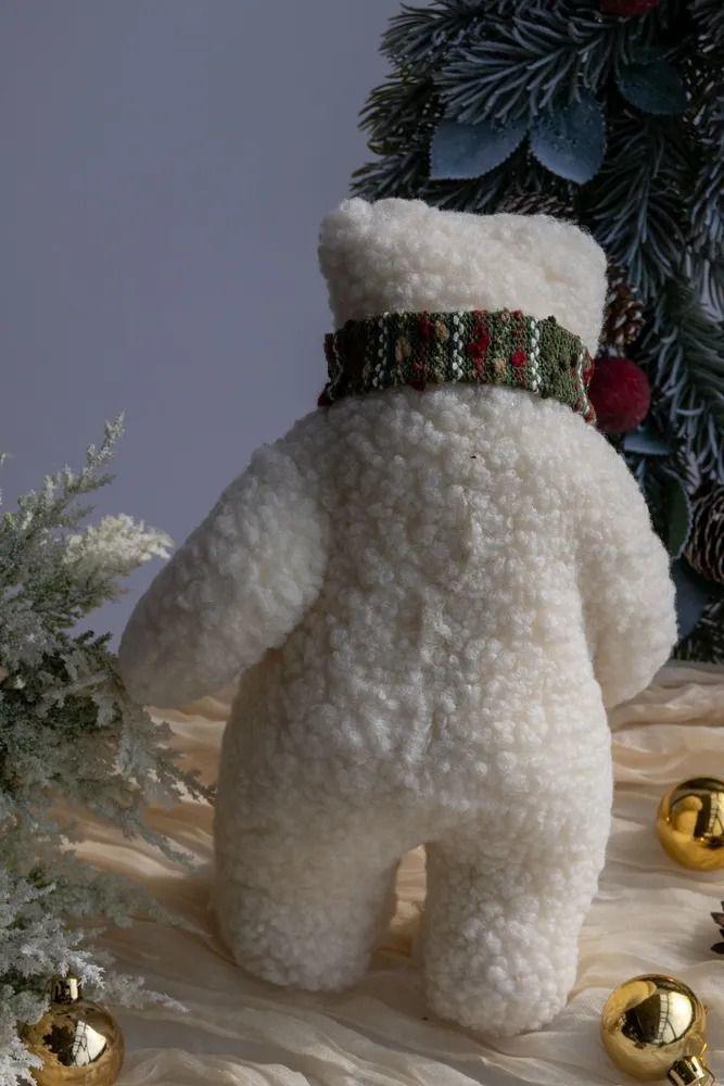 Adorno De Arbol De Navidad Oso Peluche Pascuero Navideño 39cm-2