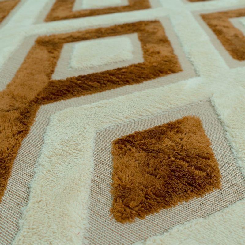 Alfombra Living Con Relieve 3d Antideslizante 180x200cm-2