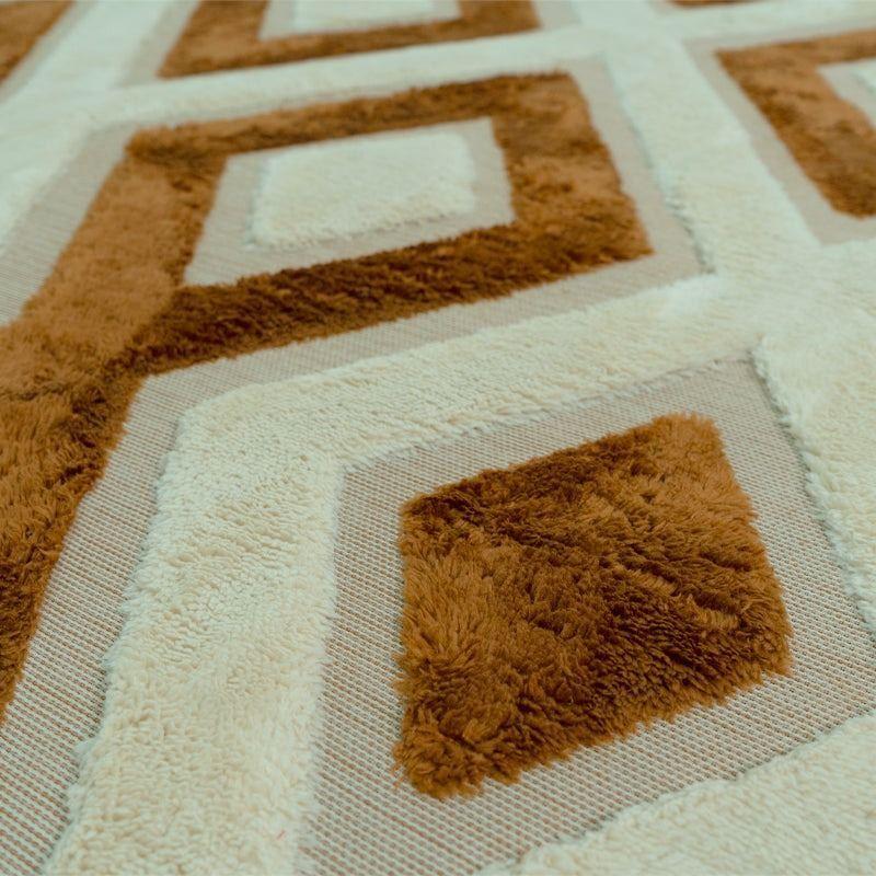 Alfombra Living Con Relieve 3d Antideslizante 180x200cm-2