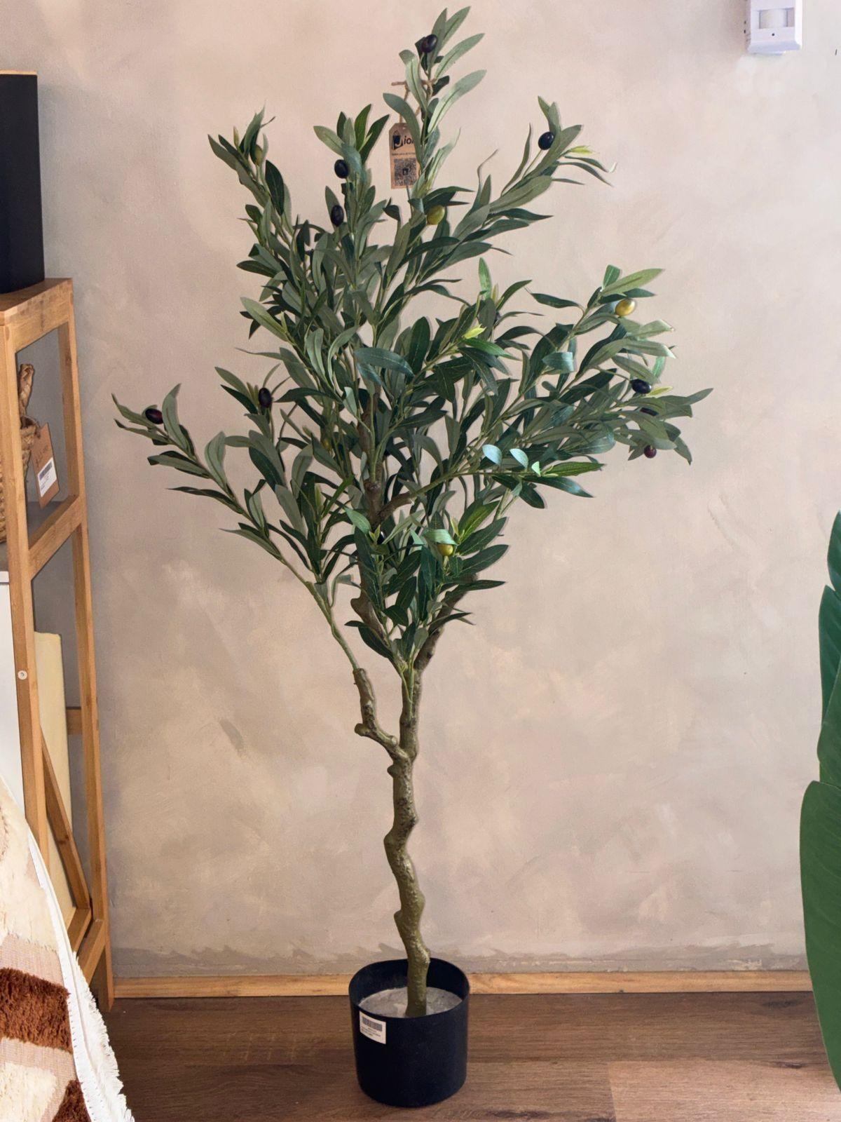 Planta Artificial Olivo 125cm Arbusto Realista Decorativo-4