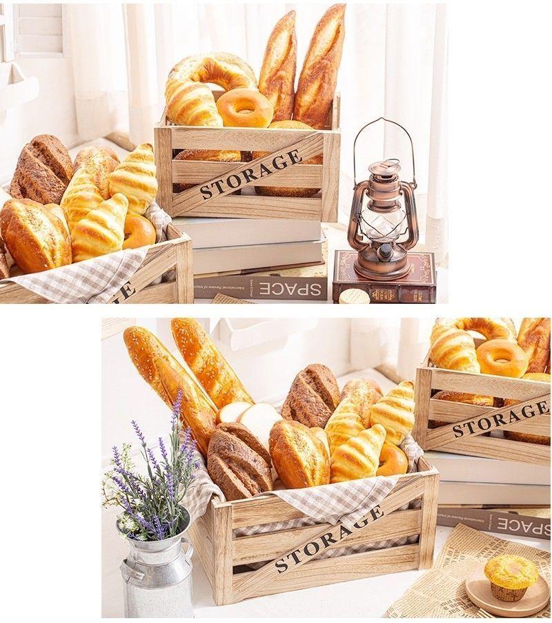 Set 4 Canastos Rusticos De Madera Organizadores Decorativos-3
