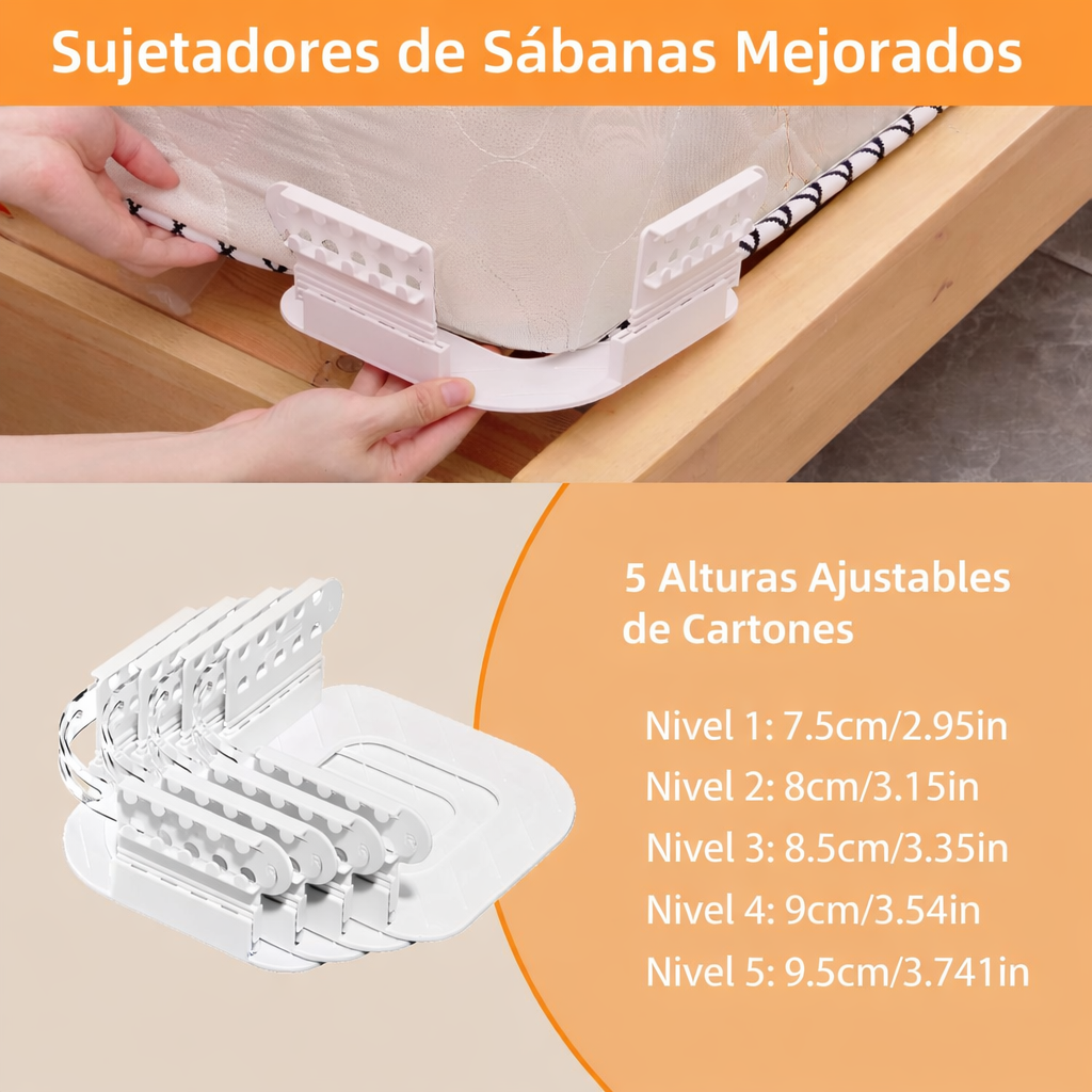 4pcs Clips Sujetadores De Sábanas Soportes De Esquinas-2