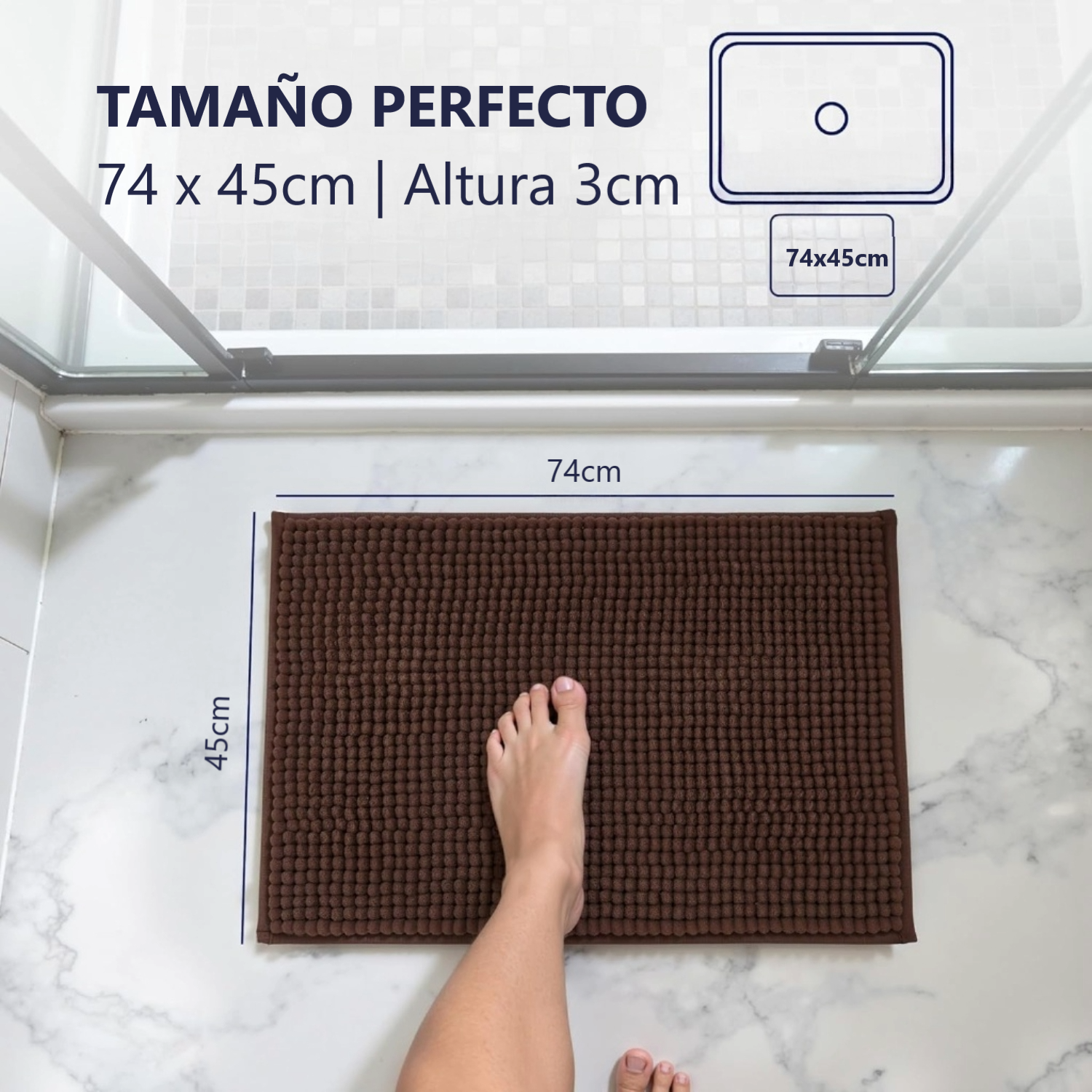 Tapete Alfombrilla De Ba o Super Absorbente Piso Tina Ducha-6