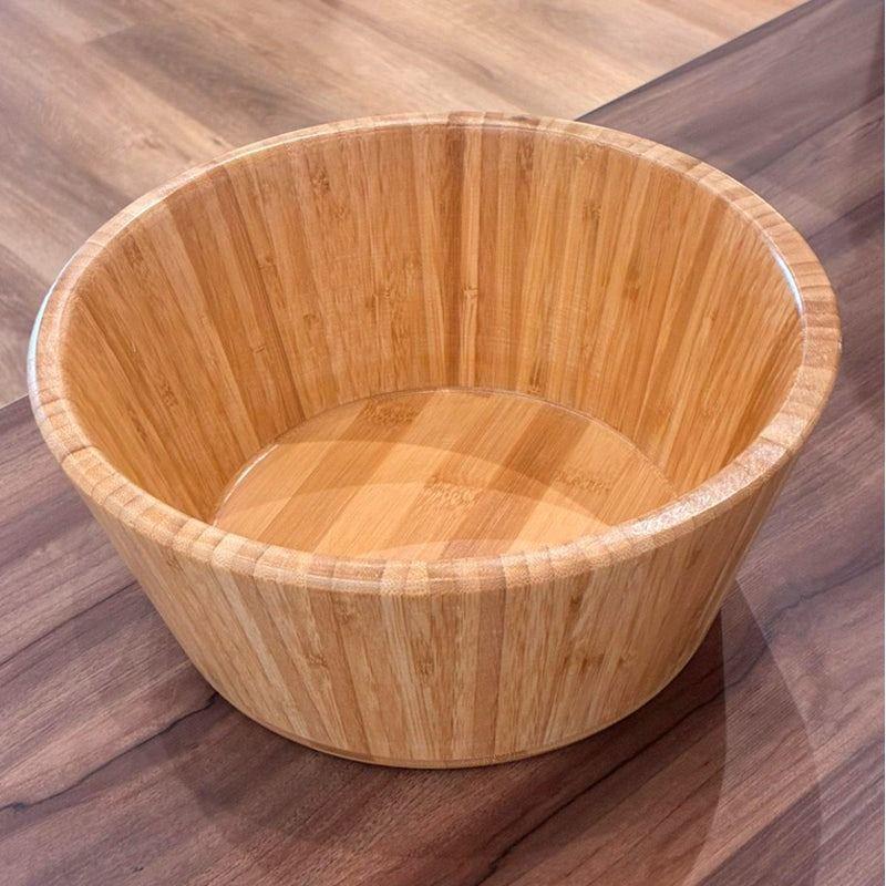Bowl Cuenco Ensaladera De Madera Bambú Plato Ensalada 27cm WakesHome-2